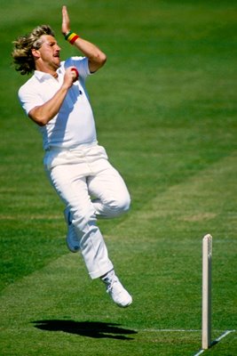 Ian Botham bowls