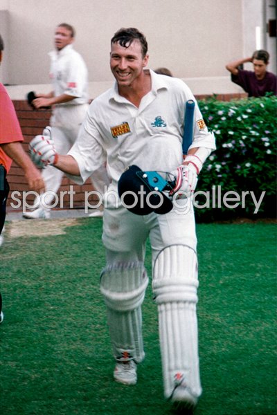 Mike Atherton match saving celebration