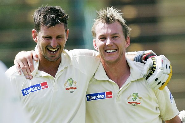 Michael Kasprowicz and Brett Lee 