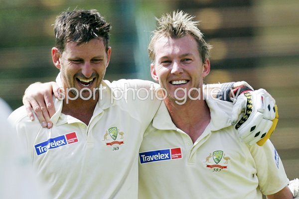 Michael Kasprowicz and Brett Lee