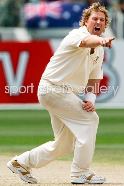 Shane Warne appeals - Ashes 2006