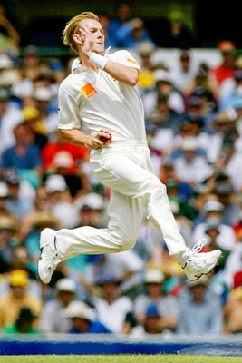 Brett Lee in action