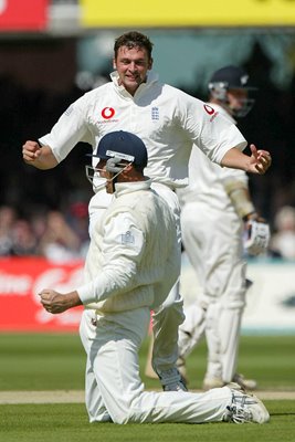 Stephen Harmison and Nasser Hussain 