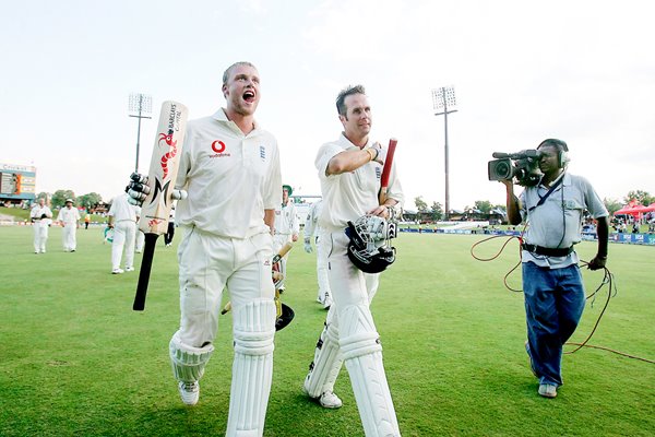 Andrew Flintoff and Michael Vaughan