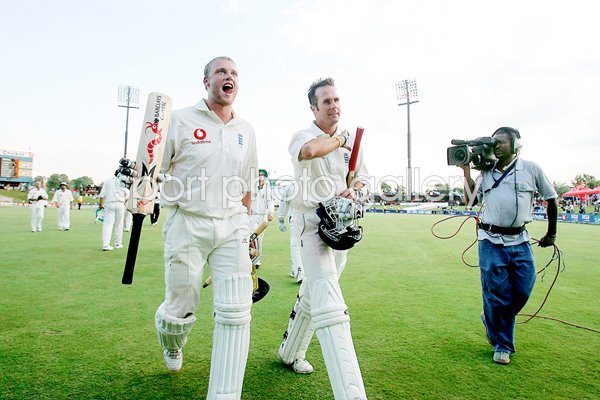 Andrew Flintoff and Michael Vaughan