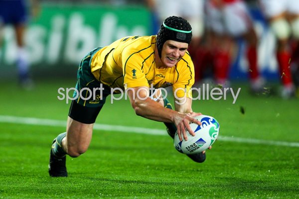 Berrick Barnes Australia v Wales World Cup 2011
