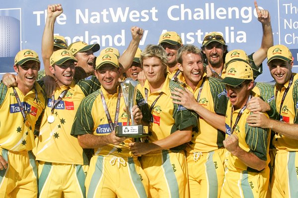 Australia celebrate NatWest Challenge win