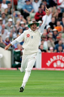 Michael Vaughan celebrates 