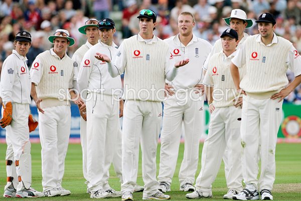 England players wait for decision
