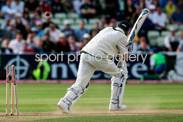 Michael Clarke bowled by Steve Harmison