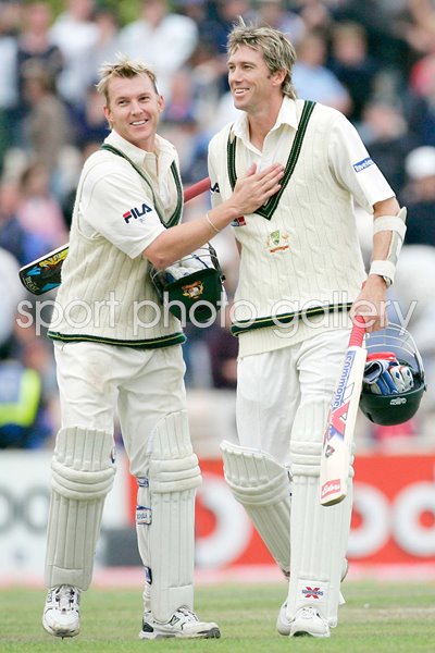 Lee and McGrath celebrate draw