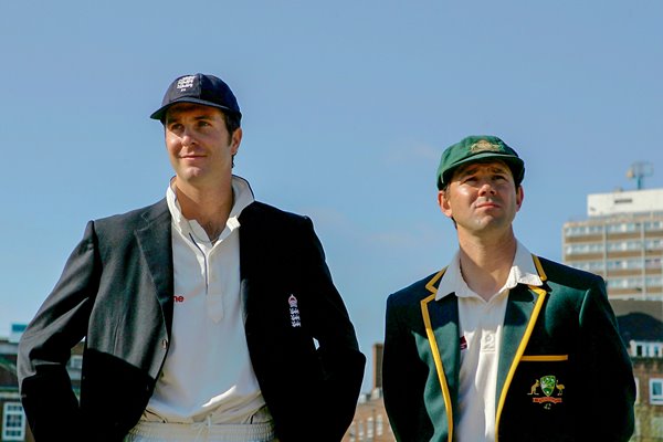 Michael Vaughan and Ricky Ponting