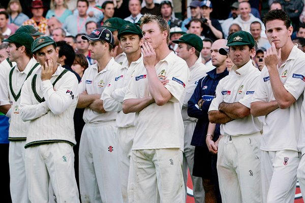 Aussies watch England celebrate