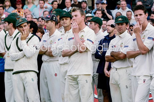 Aussies watch England celebrate