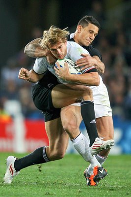 Sonny Bill Williams tackles Rougerie