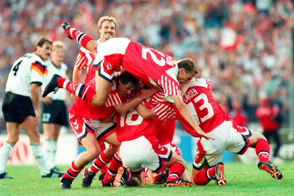 Denmark celebrate Euro 1992