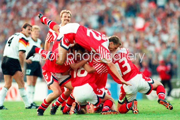 Denmark celebrate Euro 1992