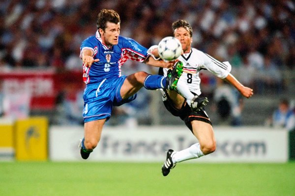 Davor Suker and Lothar Matthaus