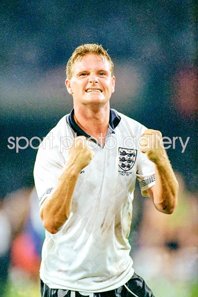 Gazza celebrates World Cup 1990