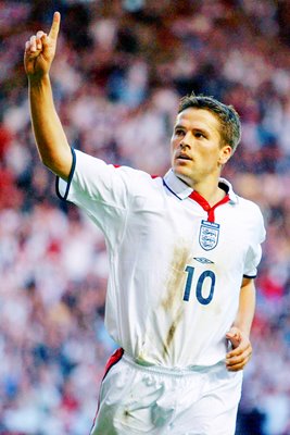 Michael Owen celebrates