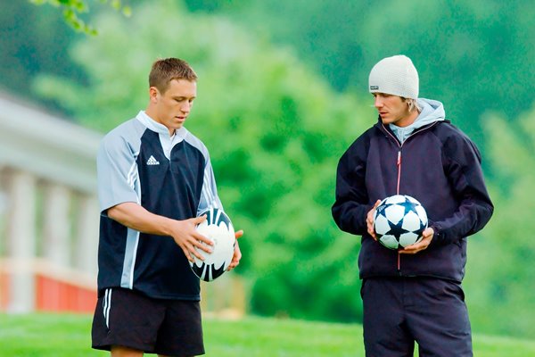 Jonny Wilkinson and David Beckham