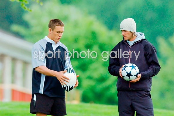 Jonny Wilkinson and David Beckham