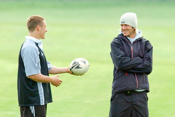 Jonny Wilkinson and David Beckham