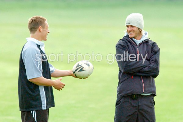 Jonny Wilkinson and David Beckham