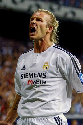 Beckham celebrates