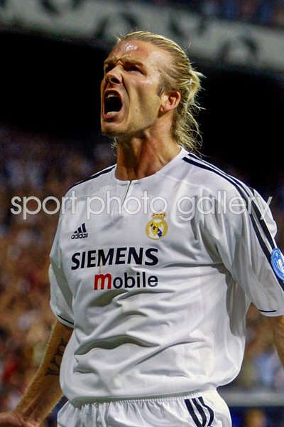 Beckham celebrates
