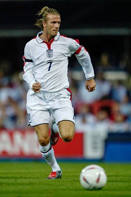 David Beckham on the ball