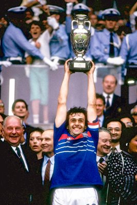 Michel Platini of France Euro 1984