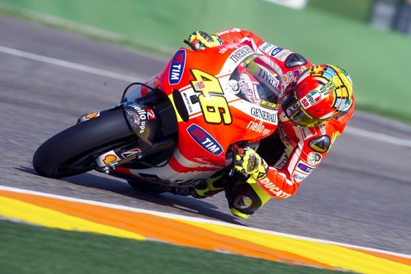 Valentino Rossi Ducati Marlboro Valencia GP 2011 