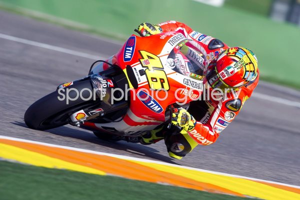 Valentino Rossi Ducati Marlboro Valencia GP 2011 