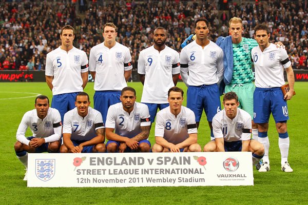 England team v Spain Wembley 2011