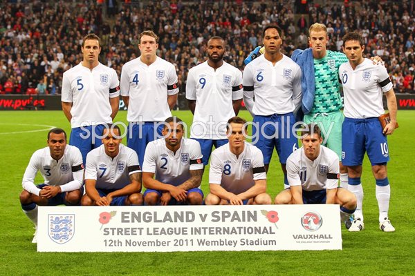 England team v Spain Wembley 2011