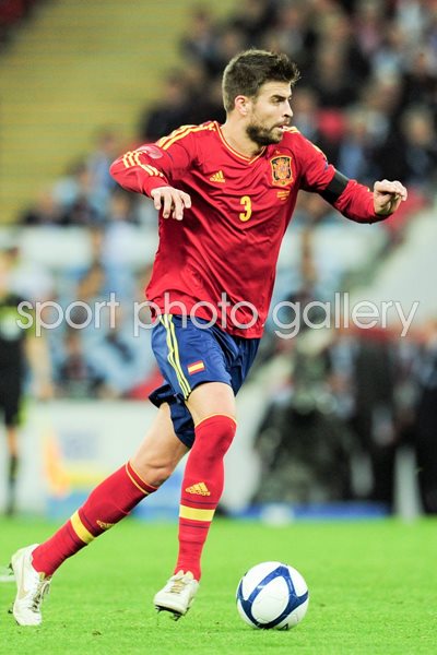 Gerard Pique v England Wembley 2011