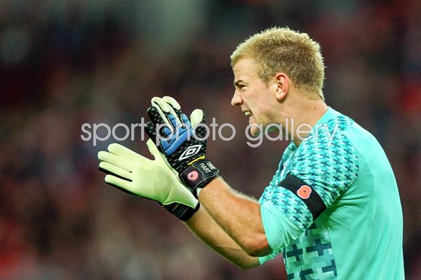 Joe Hart England v Spain Wembley 2011