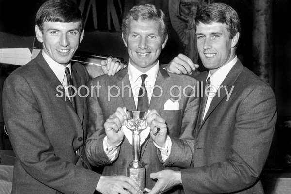 Martin Peters, Bobby Moore and Geoff Hurst