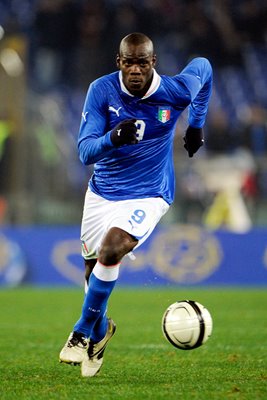 Mario Balotelli #9 of Italy 