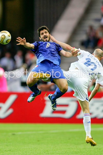 Gennaro Gattuso and Zinedine Zidane