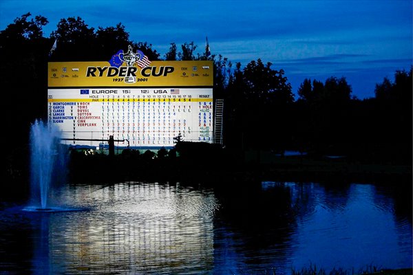 Ryder Cup Scoreboard 2002