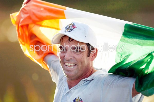 Paul McGinley on the 18th