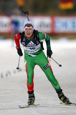 Darya Domracheva IBU Biathlon World Cup Ostersund 2011