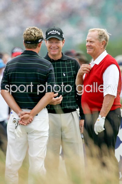 Jack Nicklaus, Luke Donald and Tom Watson 