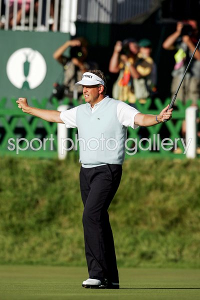 Colin Montgomerie celebrates 