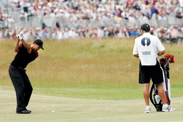 Tiger Woods and Steve Williams