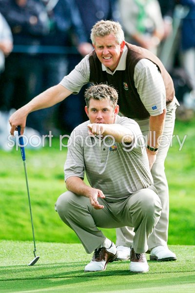 Lee Westwood and Colin Montgomerie 