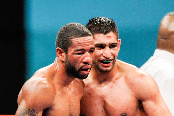 Amir Khan and Lamont Peterson 2011