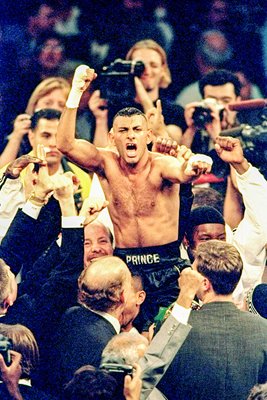 Naseem Hamed celebrates 